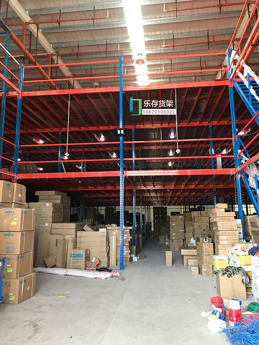 赣州阁楼货架，江西赣州阁楼平台，江西赣州阁楼定制，江西赣州阁楼平台货架厂（乐存货架）